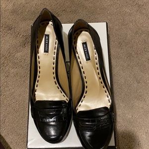 Alex Marie Black Leather Pump Shoes